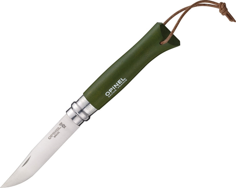 Opinel 8 Folder Folding Knife 3.25" 12C27 Sandvik Steel Blade Hornbeam Handle 01703 -Opinel - Survivor Hand Precision Knives & Outdoor Gear Store