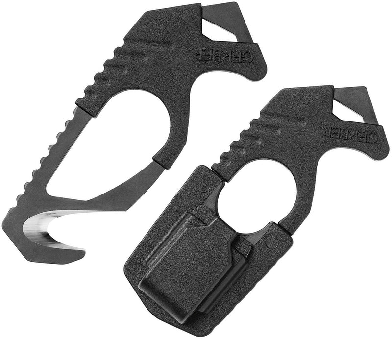 Gerber Strap Cutter Knife Stainless Steel Blade Black Rubber Handle 1944 -Gerber - Survivor Hand Precision Knives & Outdoor Gear Store