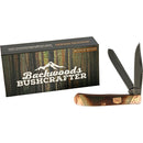 Rough Ryder Backwoods Bushcraft Trapper Pocket Knife Steel Blades Bone Handle 1840 -Rough Ryder - Survivor Hand Precision Knives & Outdoor Gear Store