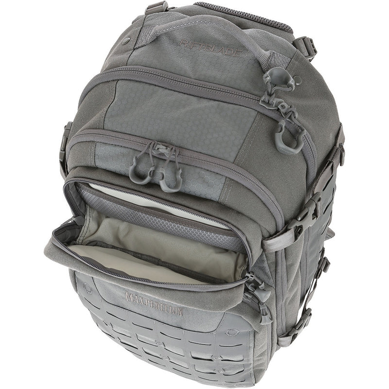 Maxpedition AGR Riftblade Backpack Black Gray Tan Removable Belt Quick Release RBDGRY -Maxpedition - Survivor Hand Precision Knives & Outdoor Gear Store