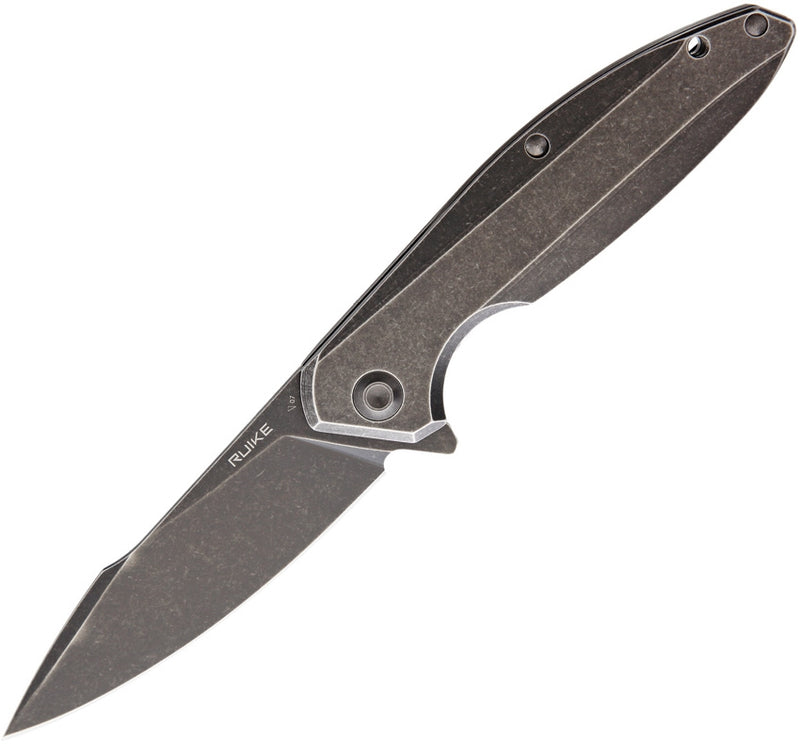 RUIKE P128 Beta Plus Folding Knife 4" Sandvik 14C28N Steel Drop Point Blade 3Cr13 Stainless Handle P128SB -RUIKE - Survivor Hand Precision Knives & Outdoor Gear Store