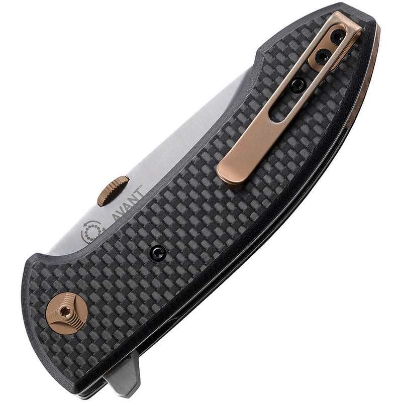 CRKT Avant Linerlock Folding Knife 3.13" 8Cr14MoV Steel Blade Black Carbon Fiber/G10 Handle 4620 -CRKT - Survivor Hand Precision Knives & Outdoor Gear Store