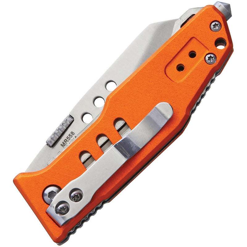 Marbles Linerlock Folding Knife 2.75" Stainless Steel Blade Orange Aluminum Handle 558 -Marbles - Survivor Hand Precision Knives & Outdoor Gear Store