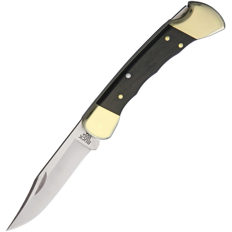 Buck Hunter Folding Knife 3.75" 420HC Steel Blade Genuine Crelicam Ebony Finger Grooved Handle 110FG -Buck - Survivor Hand Precision Knives & Outdoor Gear Store