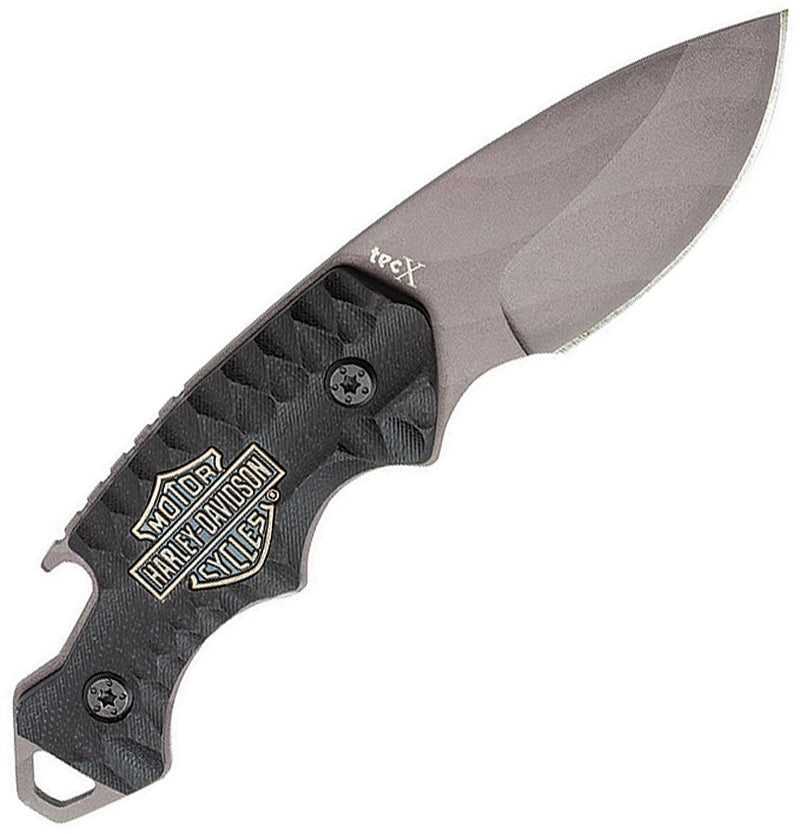 Case XX Harley TecX Fixed Knife 2.5" Stainless Steel Blade Black G10 Handle 52207 -Case Cutlery - Survivor Hand Precision Knives & Outdoor Gear Store