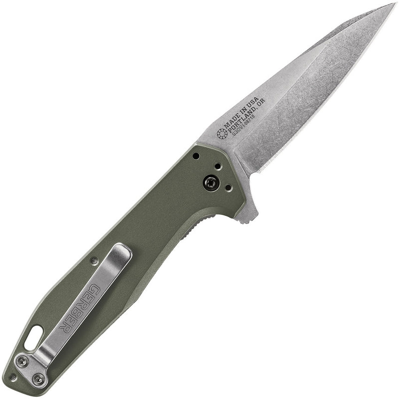 Gerber Fastball Linerlock Folding Knife 3" CPM S30V Steel Blade Green Aluminum Handle 610 -Gerber - Survivor Hand Precision Knives & Outdoor Gear Store