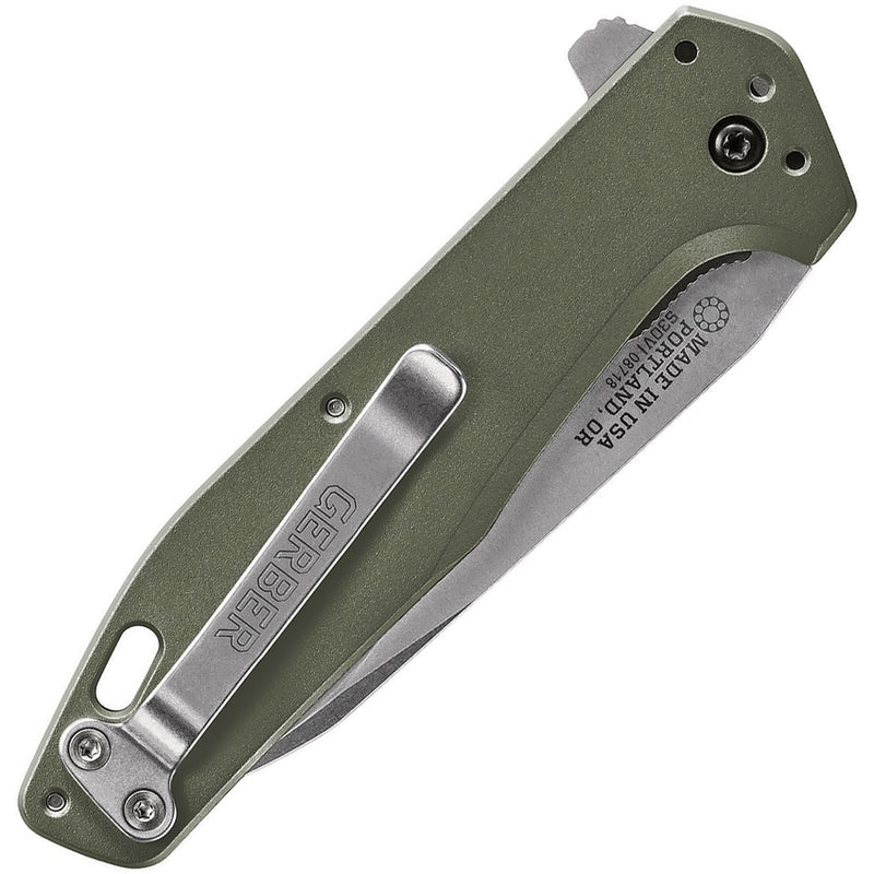 Gerber Fastball Linerlock Folding Knife 3" CPM S30V Steel Blade Green Aluminum Handle 610 -Gerber - Survivor Hand Precision Knives & Outdoor Gear Store