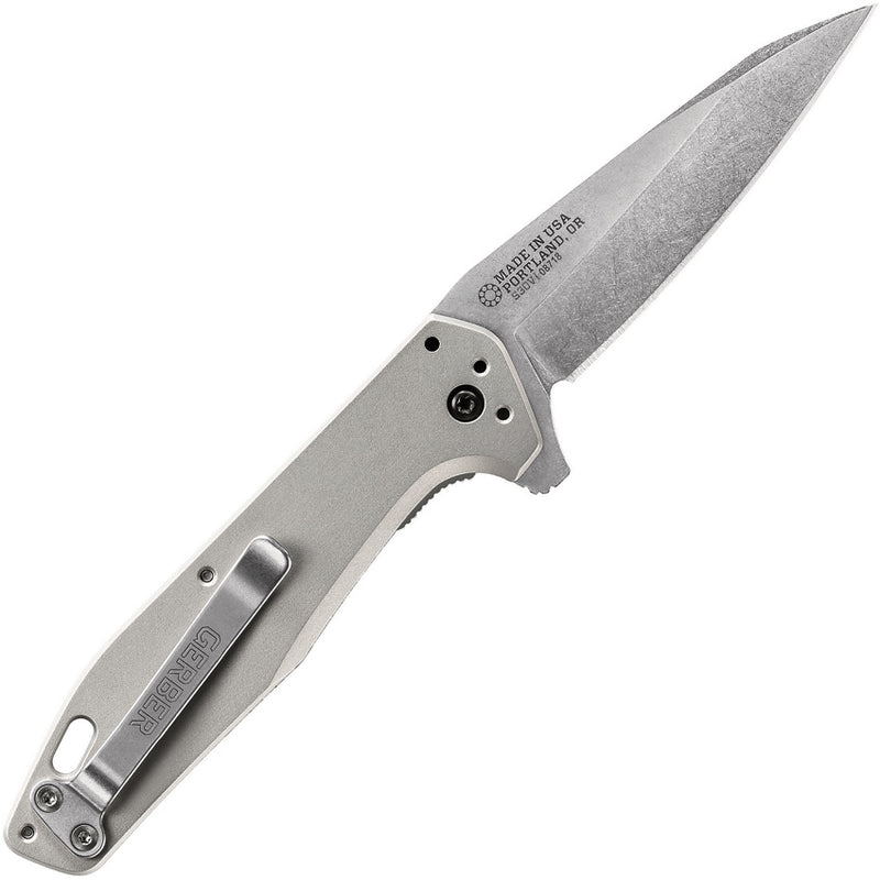 Gerber Fastball Linerlock Folding Knife 3" CPM S30V Steel Blade Gray Aluminum Handle 611 -Gerber - Survivor Hand Precision Knives & Outdoor Gear Store