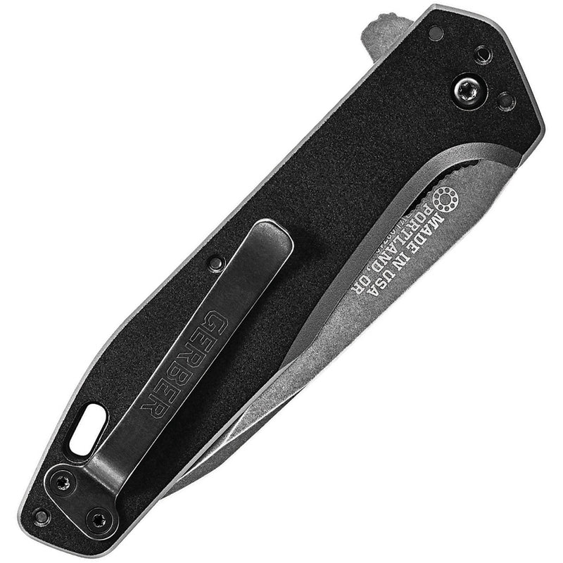 Gerber Fastball Linerlock Folding Knife 3" CPM S30V Steel Blade Black Aluminum Handle 612 -Gerber - Survivor Hand Precision Knives & Outdoor Gear Store