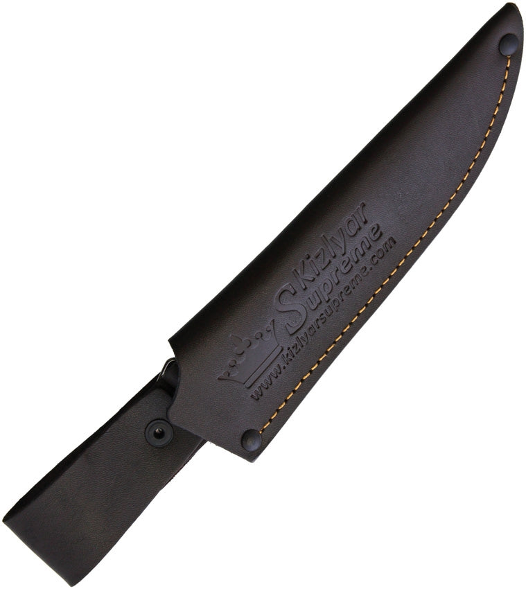 Kizlyar Sheath For Colada Or Fixed Blade Knives Up to 8.5" Overall Brown Leather OK6115 -Kizlyar - Survivor Hand Precision Knives & Outdoor Gear Store