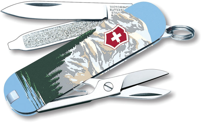 Victorinox Classic Mt Rainier Pocket Knife Tools Include Scissors ABS Handle 55482 -Victorinox - Survivor Hand Precision Knives & Outdoor Gear Store