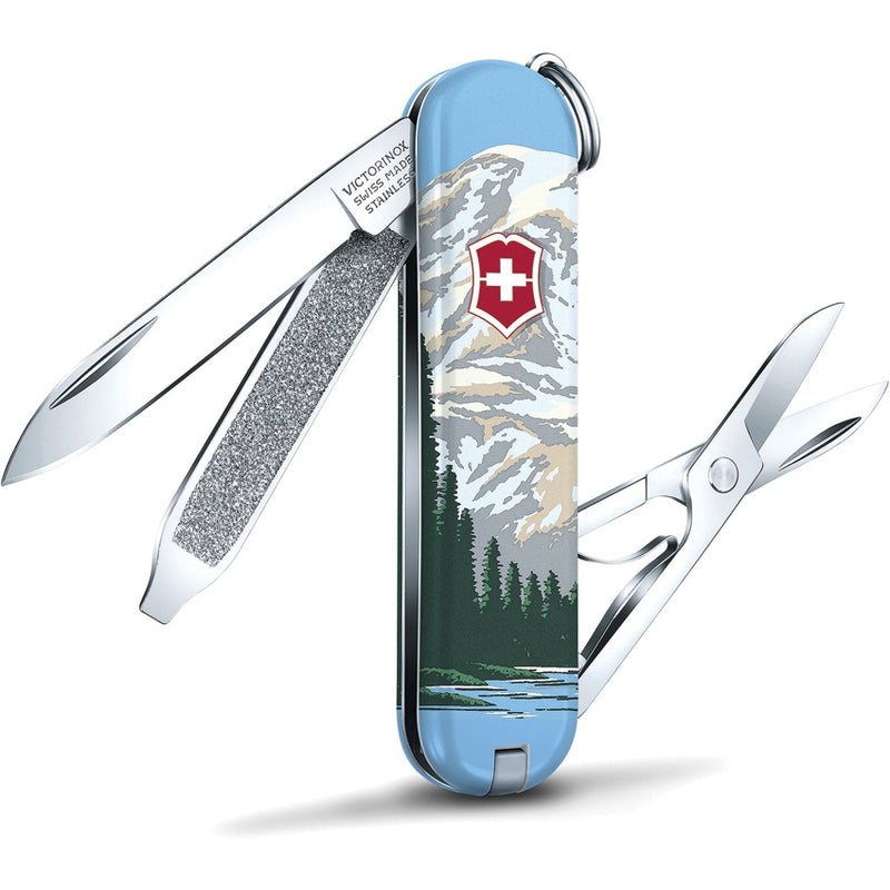 Victorinox Classic Mt Rainier Pocket Knife Tools Include Scissors ABS Handle 55482 -Victorinox - Survivor Hand Precision Knives & Outdoor Gear Store