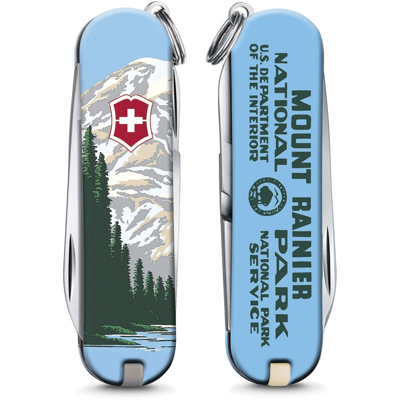 Victorinox Classic Mt Rainier Pocket Knife Tools Include Scissors ABS Handle 55482 -Victorinox - Survivor Hand Precision Knives & Outdoor Gear Store