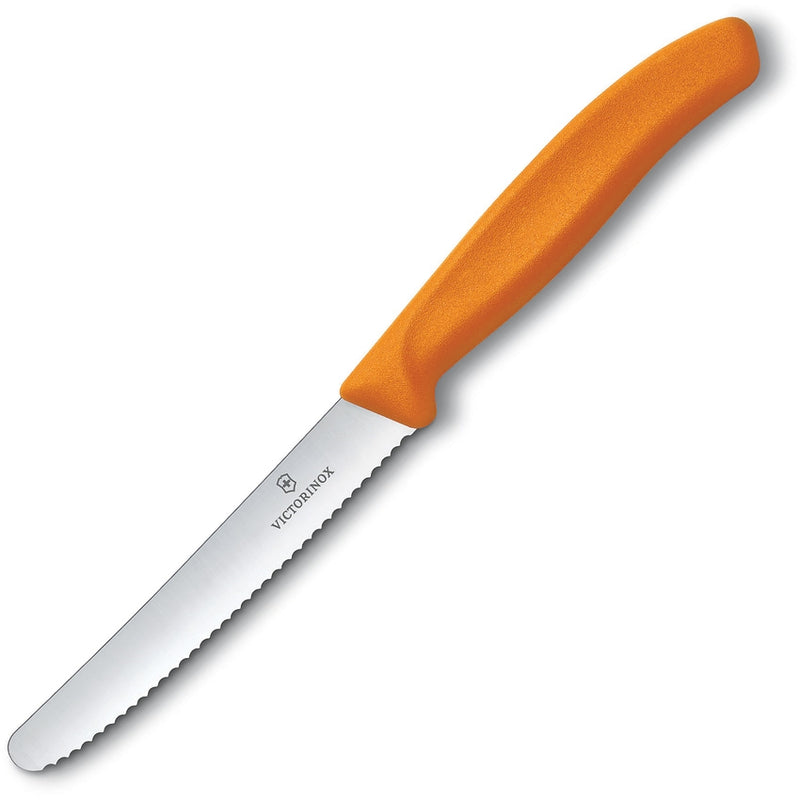 Victorinox Utility Fixed Knife 4" Stainless Steel Blade Orange Synthetic Handle 67836L119 -Victorinox - Survivor Hand Precision Knives & Outdoor Gear Store