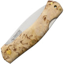 Casstrom Lars Falt Folding Knife 3" Bohler N690 Steel Blade Curly Birch Handle I17004 -Casstrom - Survivor Hand Precision Knives & Outdoor Gear Store