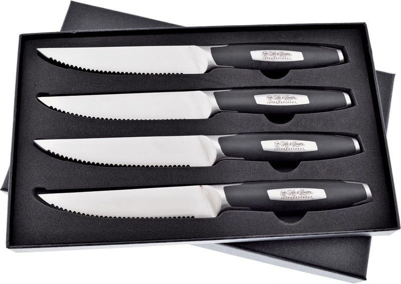 Hen & Rooster Steak Kitchen Knife Set 4.5" Serrated Stainless Blades ABS Handles I111 -Hen & Rooster - Survivor Hand Precision Knives & Outdoor Gear Store