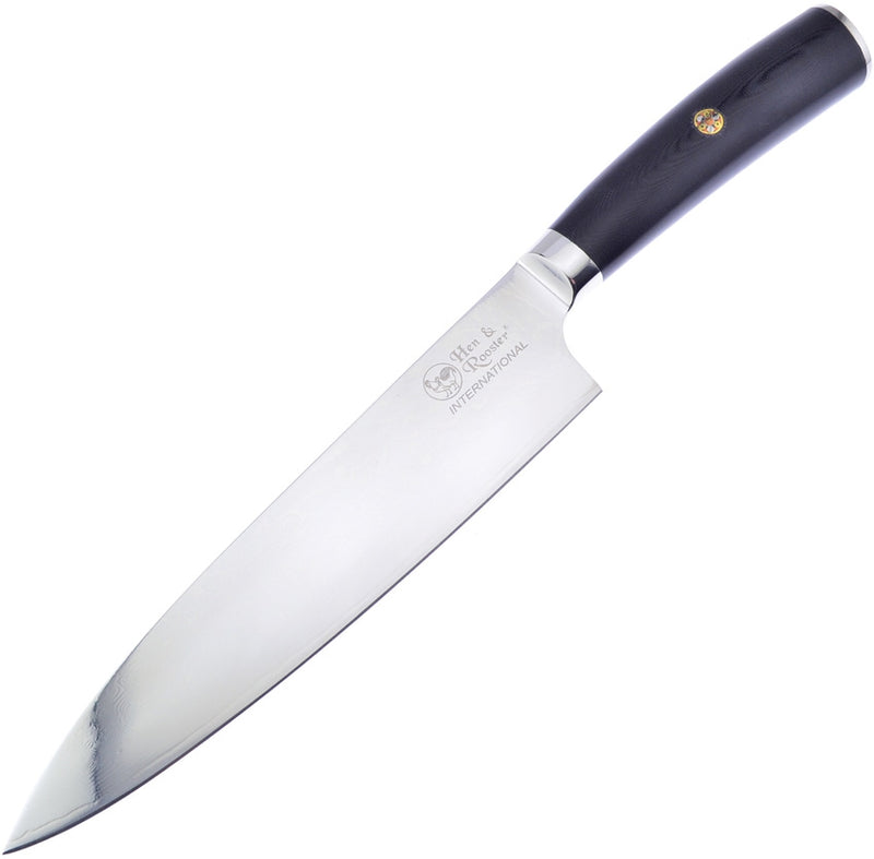 Hen & Rooster Chefs Kitchen Knife 8" Damascus Steel Blade G10 Handle I102DMG10 -Hen & Rooster - Survivor Hand Precision Knives & Outdoor Gear Store