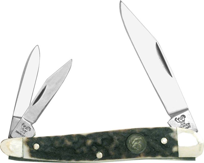 Hen & Rooster Whittler Pocket Knife Stainless Steel Blades Deer Stag Handle S203DS -Hen & Rooster - Survivor Hand Precision Knives & Outdoor Gear Store