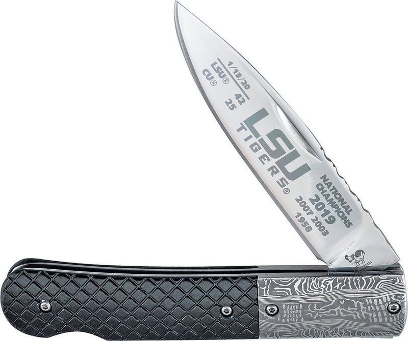 Hen & Rooster LSU Champions Folding Knife 4" Stainless Blades Aluminum Handle LSU19HR016 -Hen & Rooster - Survivor Hand Precision Knives & Outdoor Gear Store