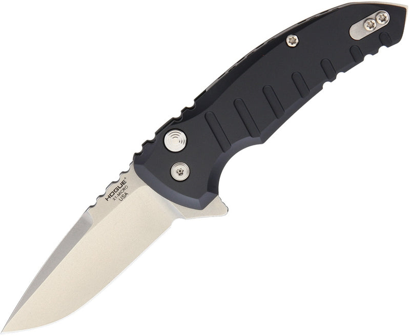 Hogue X1 Micro Button Lock Folding Knife 2.75" CPM-154 Steel Blade Aluminum Handle 24170 -Hogue - Survivor Hand Precision Knives & Outdoor Gear Store