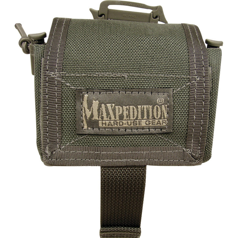 Maxpedition Rollypoly MM Folding Pouch Green Holds 7 M4 30 rnd 3.5" x 2" x 3" 208F -Maxpedition - Survivor Hand Precision Knives & Outdoor Gear Store