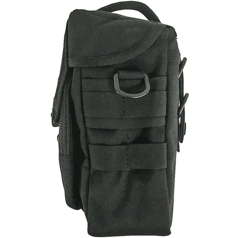 Pathfinder MOLLE Shoulder Bag Dimensions 6" x 4" x 12" Black 600D Polyester Construction 015B -Pathfinder - Survivor Hand Precision Knives & Outdoor Gear Store