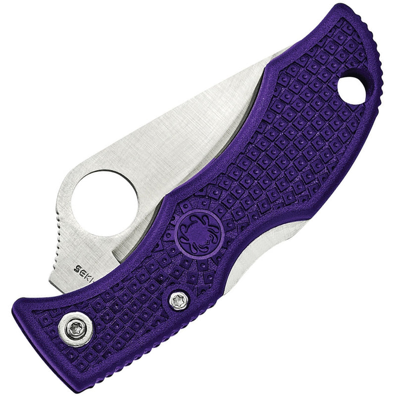 Spyderco Ladybug 3 Lockback Pocket Knife 1.93" Satin VG10 Steel Blade Purple FRN Handle LPRP3 -Spyderco - Survivor Hand Precision Knives & Outdoor Gear Store