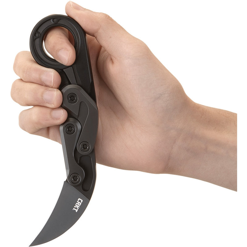 CRKT Provoke Kinematic Responder Folding Knife 2.38" D2 Tool Steel Blade Black Aluminum Handle 4042 -CRKT - Survivor Hand Precision Knives & Outdoor Gear Store