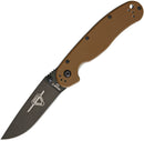 Ontario RAT II Folding Knife 3" D2 Tool Steel Drop Point Blade Coyote G10 Handle 8830CB -Ontario - Survivor Hand Precision Knives & Outdoor Gear Store