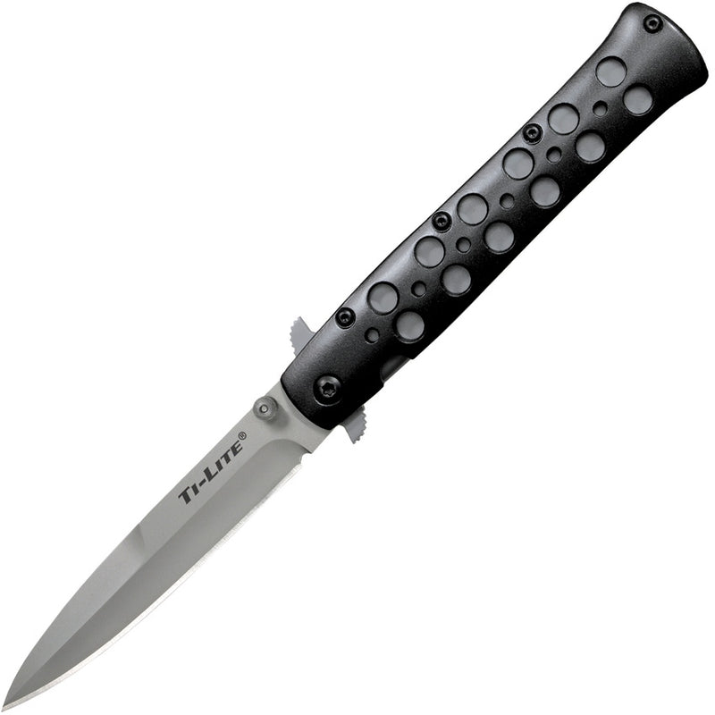 Cold Steel Ti-Lite Folding Knife 4" CPM S35VN Steel Blade Black Aluminum Handle 26B4 -Cold Steel - Survivor Hand Precision Knives & Outdoor Gear Store