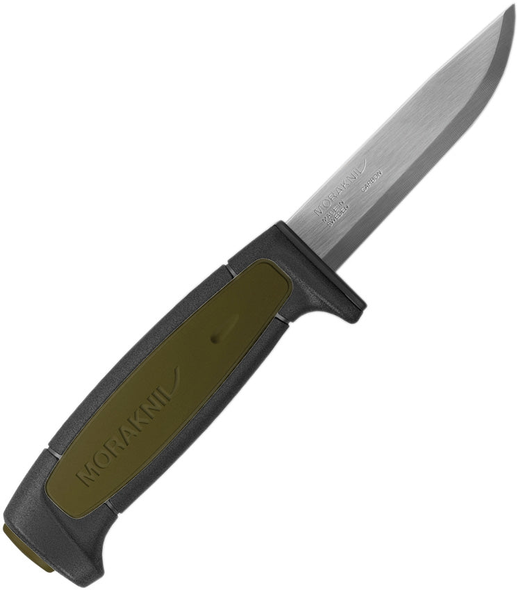 Mora Basic 511 Fixed Knife 3.5" Carbon Steel Blade Black/Green Synthetic Handle 02210 -Mora - Survivor Hand Precision Knives & Outdoor Gear Store