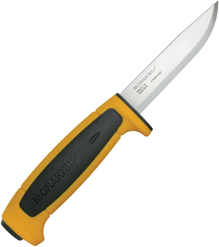 Mora Basic 546 Fixed Knife 3.5" Stainless Steel Blade Yellow Polypropene Handle 02468 -Mora - Survivor Hand Precision Knives & Outdoor Gear Store