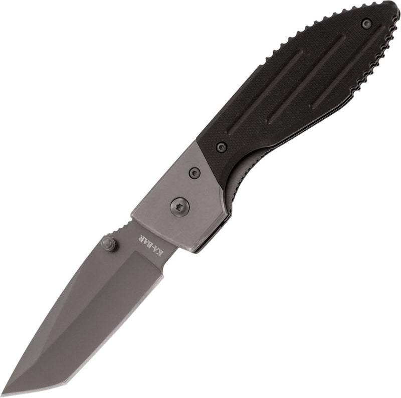 KABAR Warthog Knife 3Cr13 Stainless Steel Black Tanto Blade and Black G10 Handle 3074 -Ka-Bar - Survivor Hand Precision Knives & Outdoor Gear Store