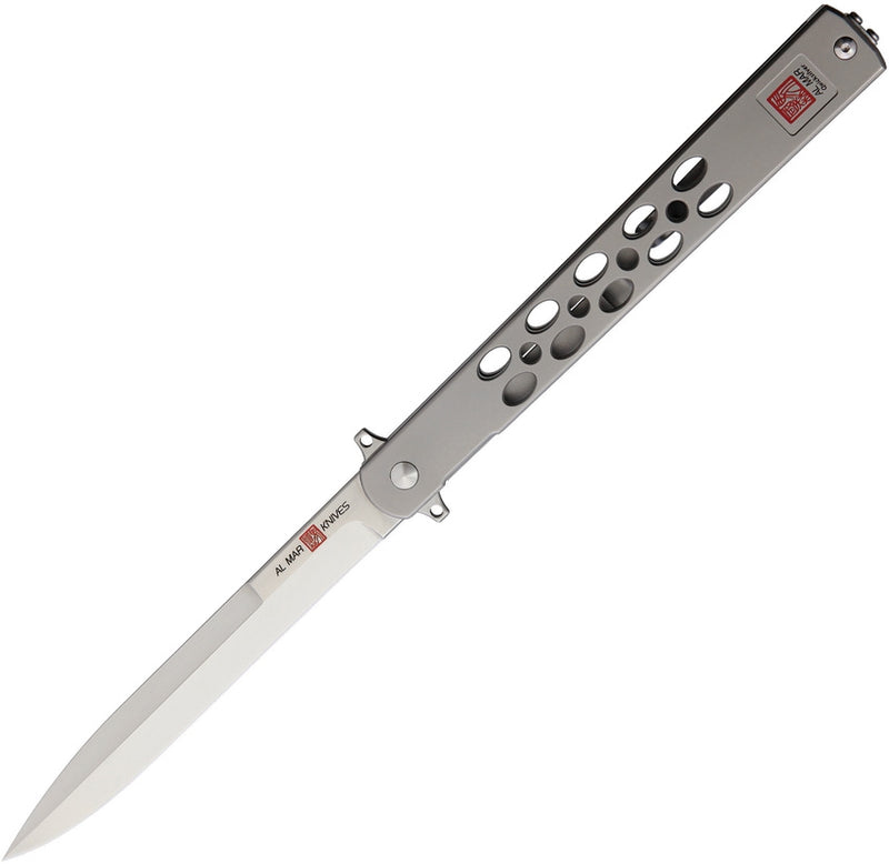 Al Mar Slimline Quicksilver Folding Knife 5" D2 Tool Steel Blade Titanium Handle 4046 -Al Mar - Survivor Hand Precision Knives & Outdoor Gear Store