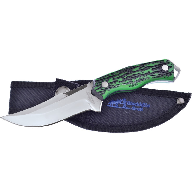 Frost Cutlery Skinner Fixed Knife 3.5" Stainless Steel Blade Green Delrin Handle KH017STAG -Frost Cutlery - Survivor Hand Precision Knives & Outdoor Gear Store