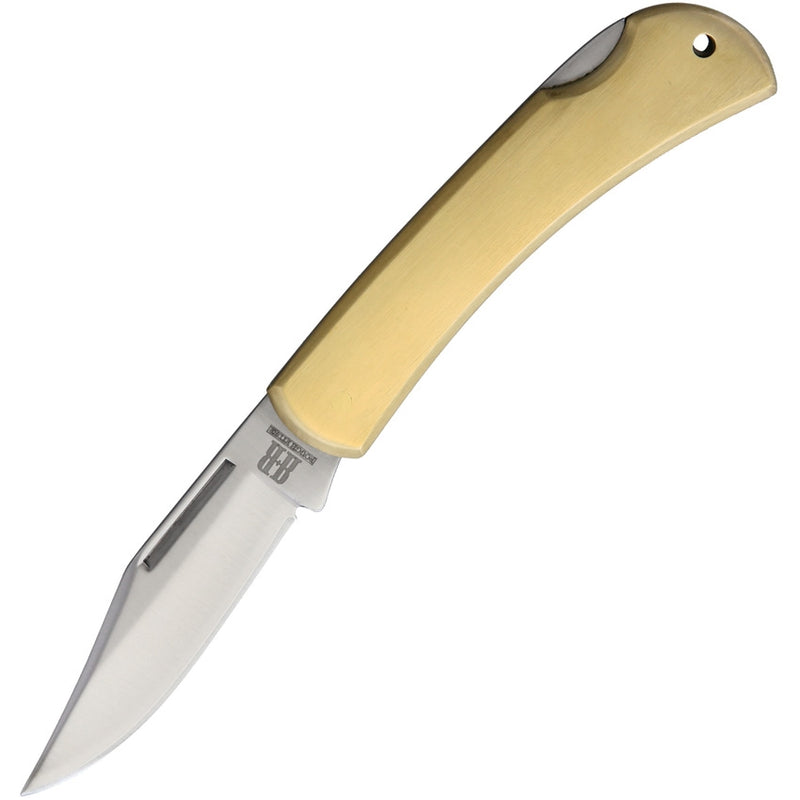 Rough Ryder Lockback Folding Knife 2.5" 440 Steel Clip Blade Brushed Brass Handle 1978 -Rough Ryder - Survivor Hand Precision Knives & Outdoor Gear Store