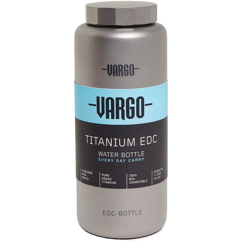 Vargo EDC Bottle Completely Biocompatible Titanium One Piece Construction 462 -Vargo - Survivor Hand Precision Knives & Outdoor Gear Store