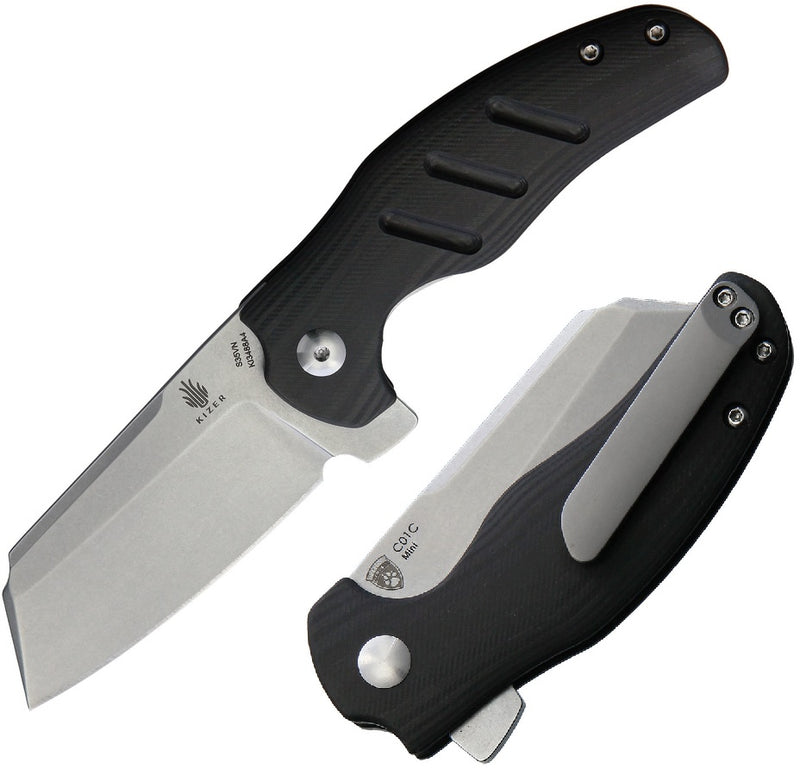 Kizer Cutlery Mini Framelock Folding Knife 2.64" CPM-S35VN Steel Blade Carbon Fiber Handle 3488A4 -Kizer Cutlery - Survivor Hand Precision Knives & Outdoor Gear Store