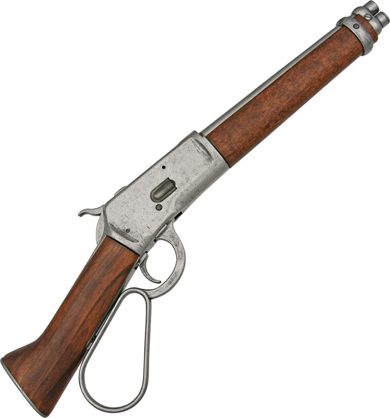 Denix The Mares Leg Lever Action Rifle Replica Wood Stock Antique Silver Finish Barrel 1095 -Denix - Survivor Hand Precision Knives & Outdoor Gear Store