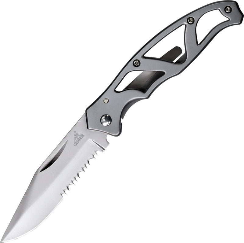 Gerber Mini Paraframe Folding Knife 2.25" Carbon Steel Blade Stainless Skeletonized Handle G48484 -Gerber - Survivor Hand Precision Knives & Outdoor Gear Store