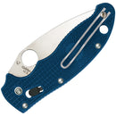 Spyderco Manix 2 Ball Bearing Folding Knife 3.38" CPM SPY27 Steel Blade Blue Bi-directional Texture FRN Handle 101PCBL2 -Spyderco - Survivor Hand Precision Knives & Outdoor Gear Store