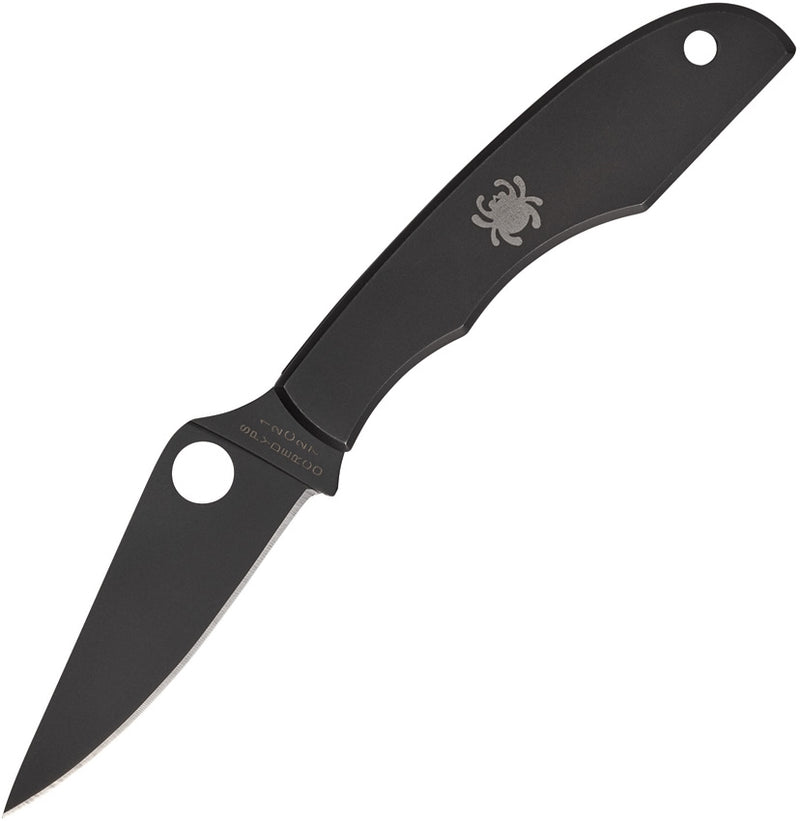 Spyderco Grasshopper Folding Knife 2.25" Sandvik 12C27 Steel Blade Stainless Handle 138BKP -Spyderco - Survivor Hand Precision Knives & Outdoor Gear Store