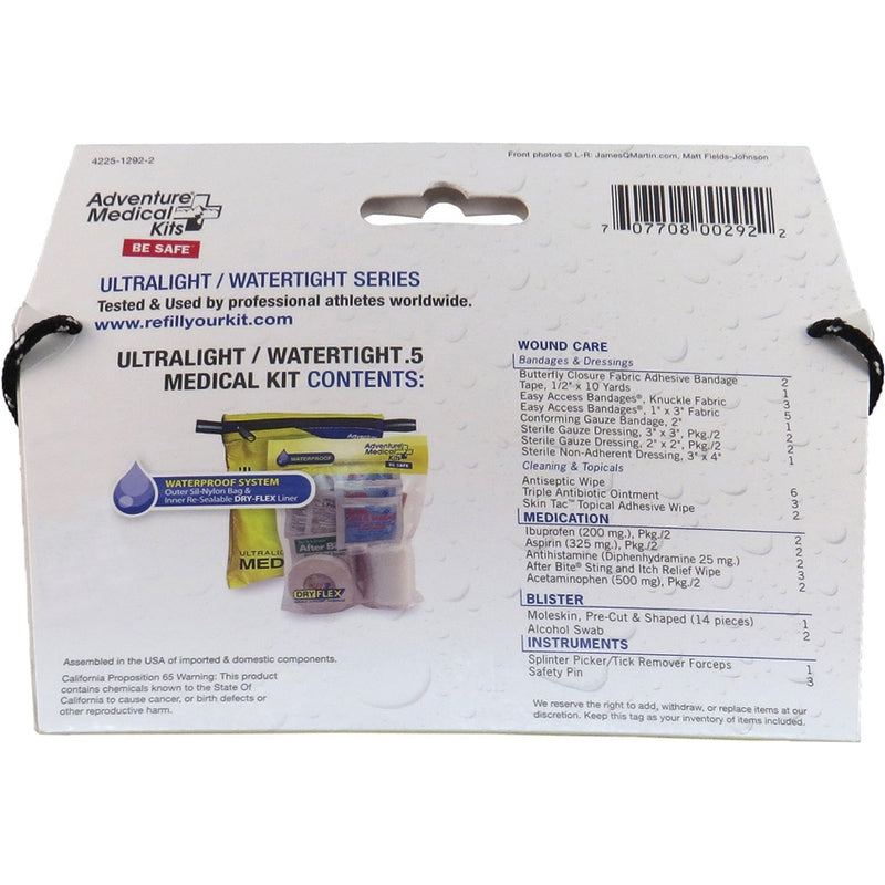 Adventure Medical Ultralight .5 Medical Kit Comes In Watertight Case Made In USA 01250292 -Adventure Medical - Survivor Hand Precision Knives & Outdoor Gear Store