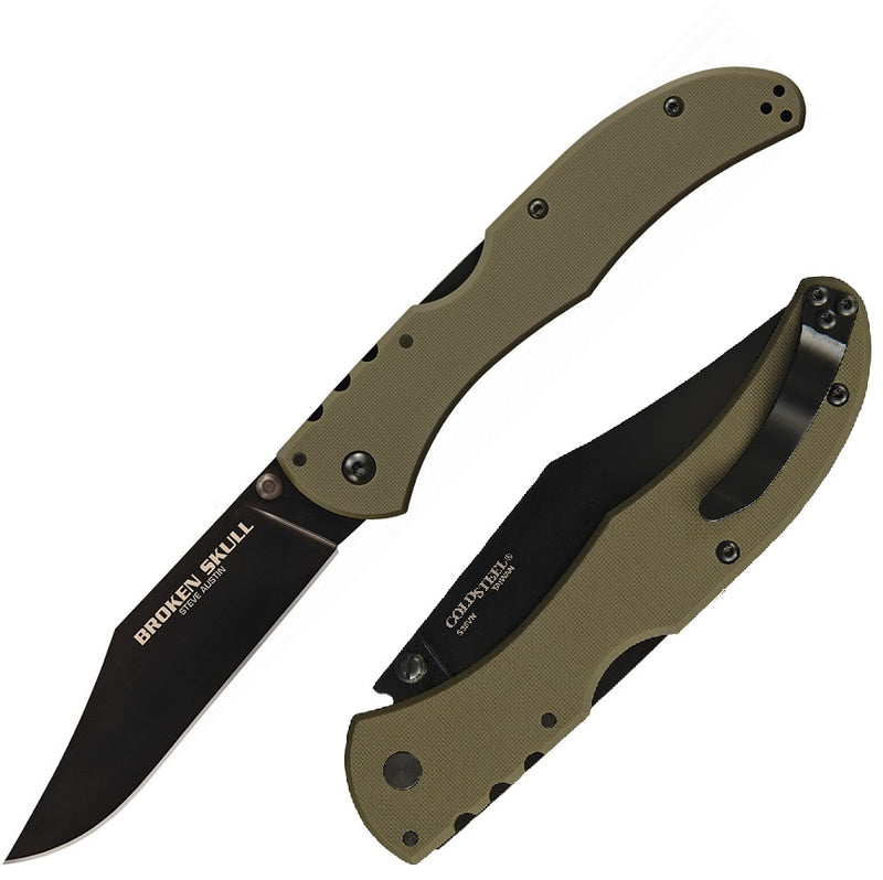 Cold Steel Broken Skull III Lockback Folding Knife 4" CPM S35VN Steel Blade G10 Handle -Cold Steel - Survivor Hand Precision Knives & Outdoor Gear Store