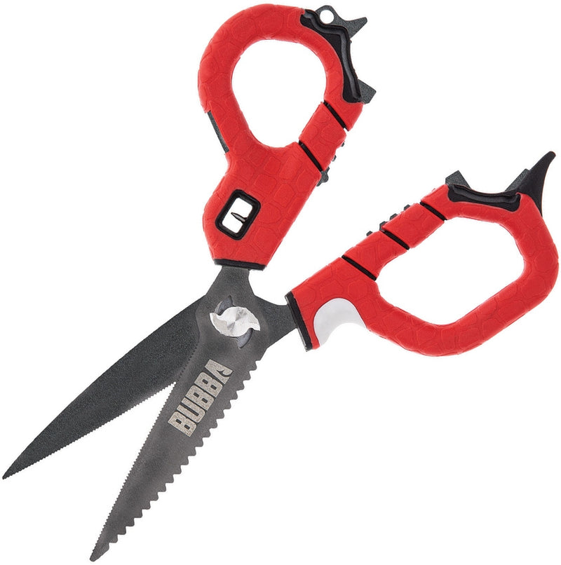 Bubba Blade Medium Fishing Shears Stainless Micro-Serrated Blades Red Polymer Handles 1099914 -Bubba Blade - Survivor Hand Precision Knives & Outdoor Gear Store