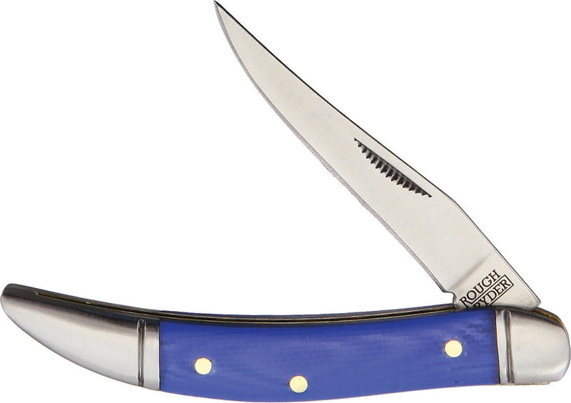 Rough Ryder Small Folding Knife Stainless Steel Toothpick Blade Blue G10 Handle 2169 -Rough Ryder - Survivor Hand Precision Knives & Outdoor Gear Store