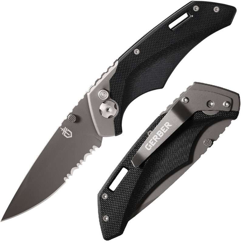 Gerber Contrast Plunge Folding Knife 3" 7Cr17MoV Steel Blade G10/Stainless Handle 31002269 -Gerber - Survivor Hand Precision Knives & Outdoor Gear Store