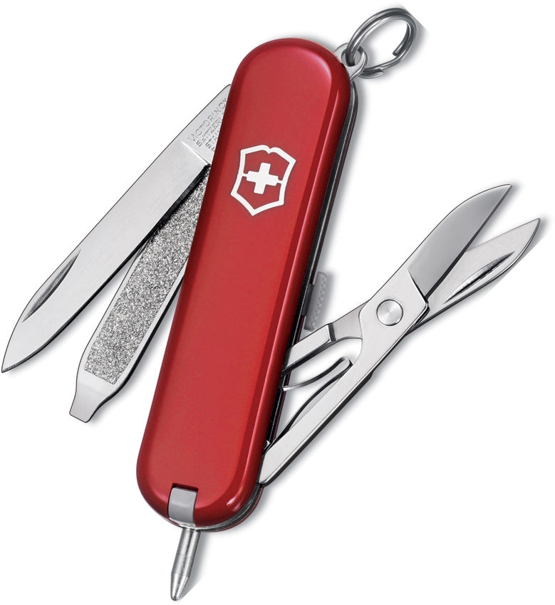 Victorinox Signature Classic Pocket Knife Stainless Steel Bade Red Handle 06225033X1 -Victorinox - Survivor Hand Precision Knives & Outdoor Gear Store