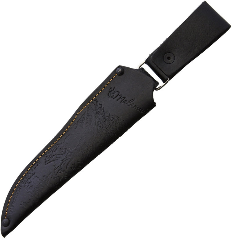 Kizlyar Malamute Sheath Black Leather Fits Up To 9" Overall Fixed Blade Knives OK6008 -Kizlyar - Survivor Hand Precision Knives & Outdoor Gear Store