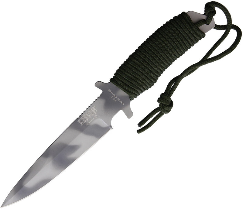 Fox Exagon Fixed Knife 6.75" PTFE Coated 440 Steel Blade Cord Wrapped Handle 1662S -Fox - Survivor Hand Precision Knives & Outdoor Gear Store